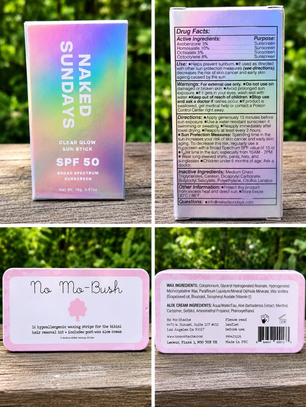 10+ Pc GET NAKED NO BUSH BE SAFE ☀️ Naked Sundays SPF 50 No Bush Kit C0ndom Pal - Picture 9 of 9